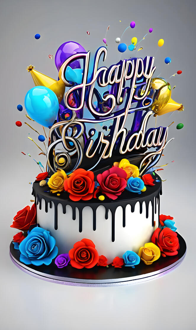 a cake with a message on it