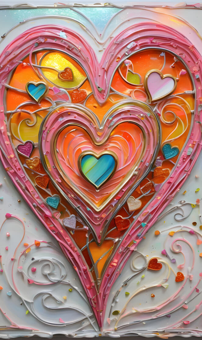 a colorful art piece