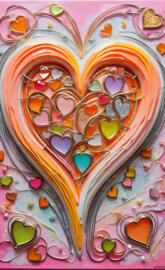 a colorful art piece