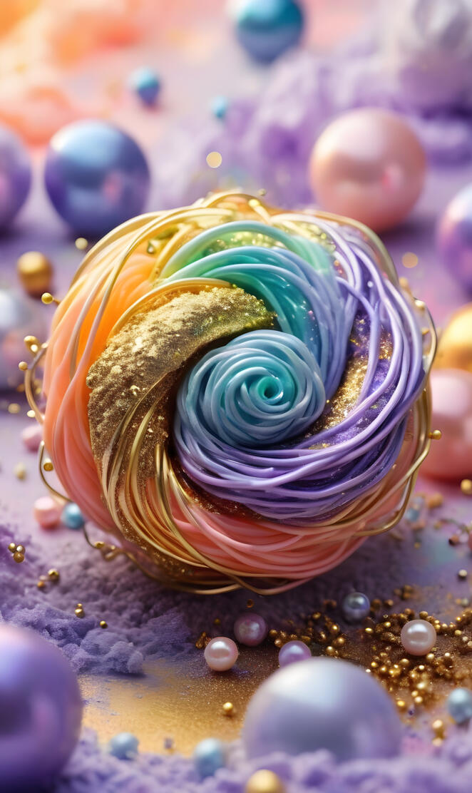 a close-up of a colorful beaded bracelet