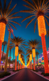 Vegas strip Christmas