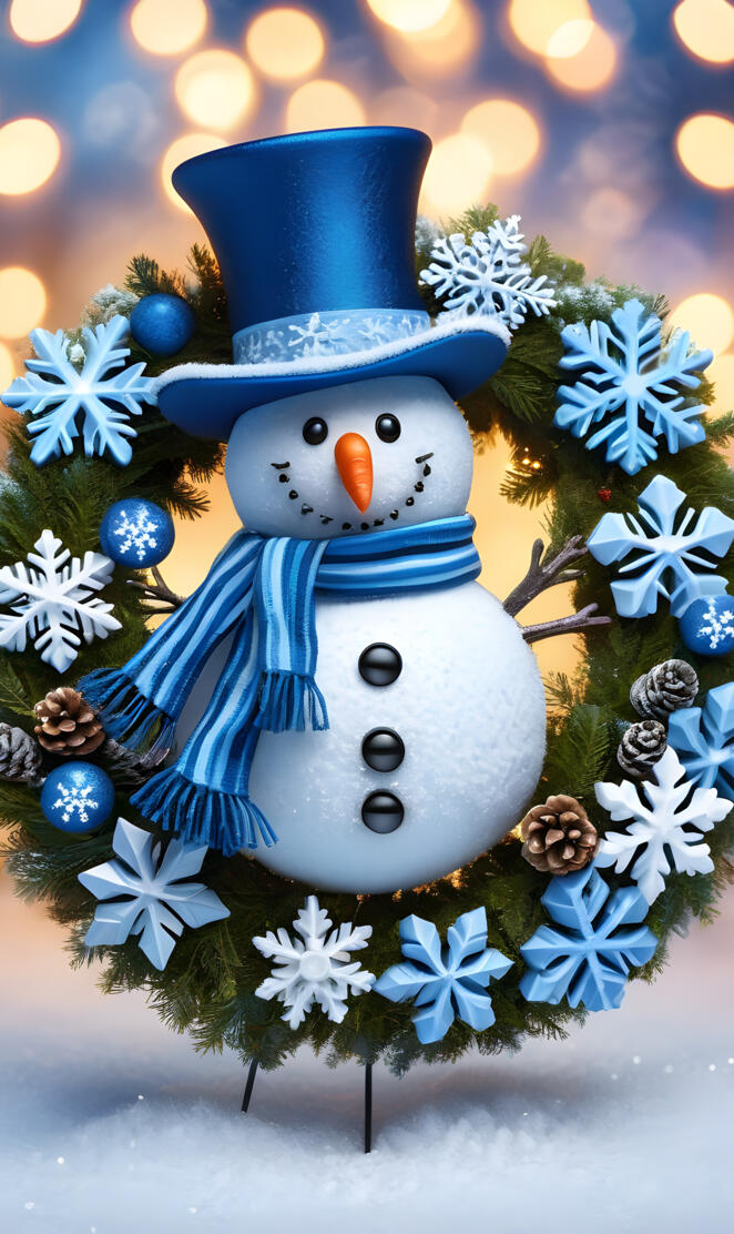 a snowy little friend