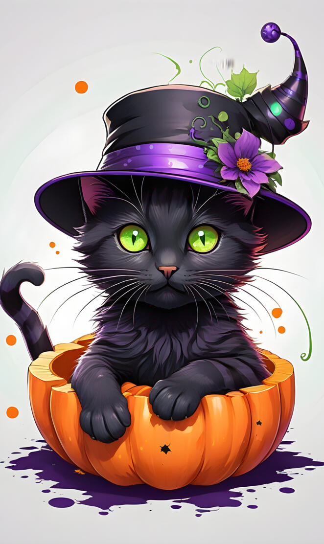 Cute Kitty Halloween