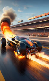 6.2 7 1/4 mile dragster