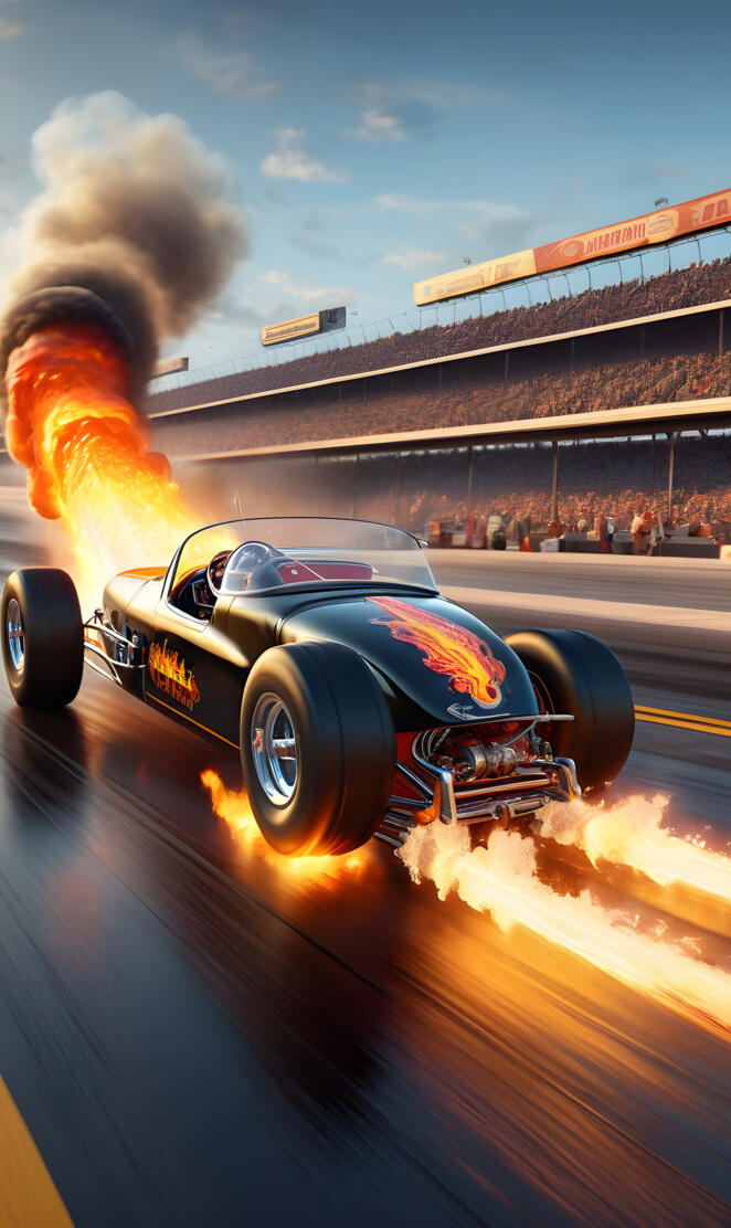 6.2 7 1/4 mile dragster