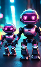 a couple of toy action figures