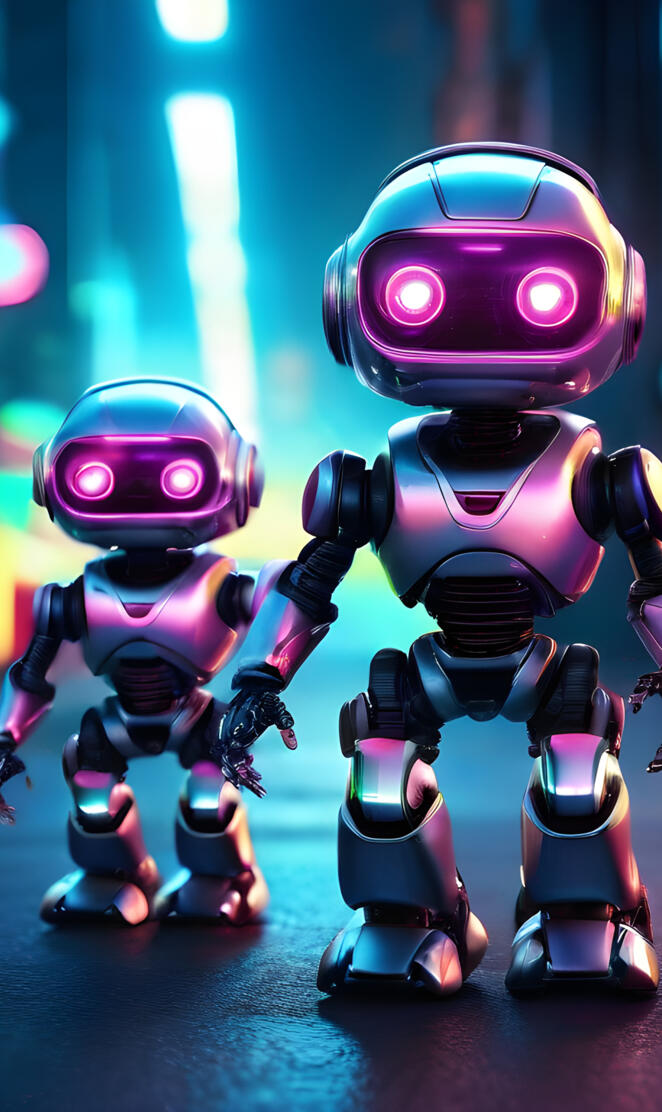 a couple of toy action figures