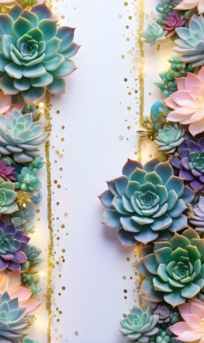 succulent background art