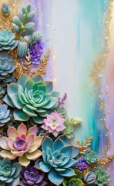 succulent background art