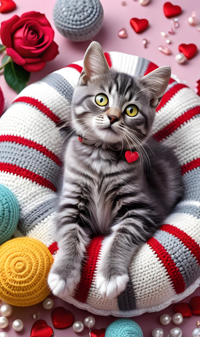 a cat wearing a sweater