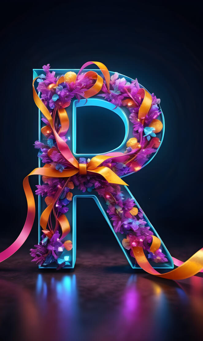 Initial Floral R