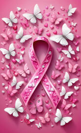 Breast cancer awareness ribbon 🎗 🎀