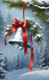 a Christmas bell