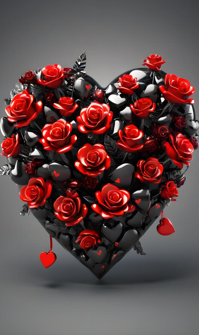 a bracelet made of red roses