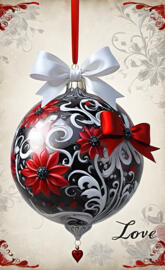 za ceramic egg with a flower design