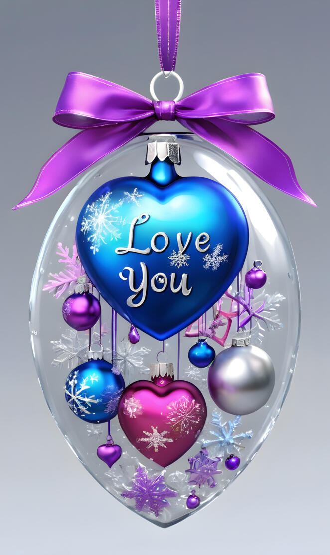 Yes, I love You! Christmas Ornament