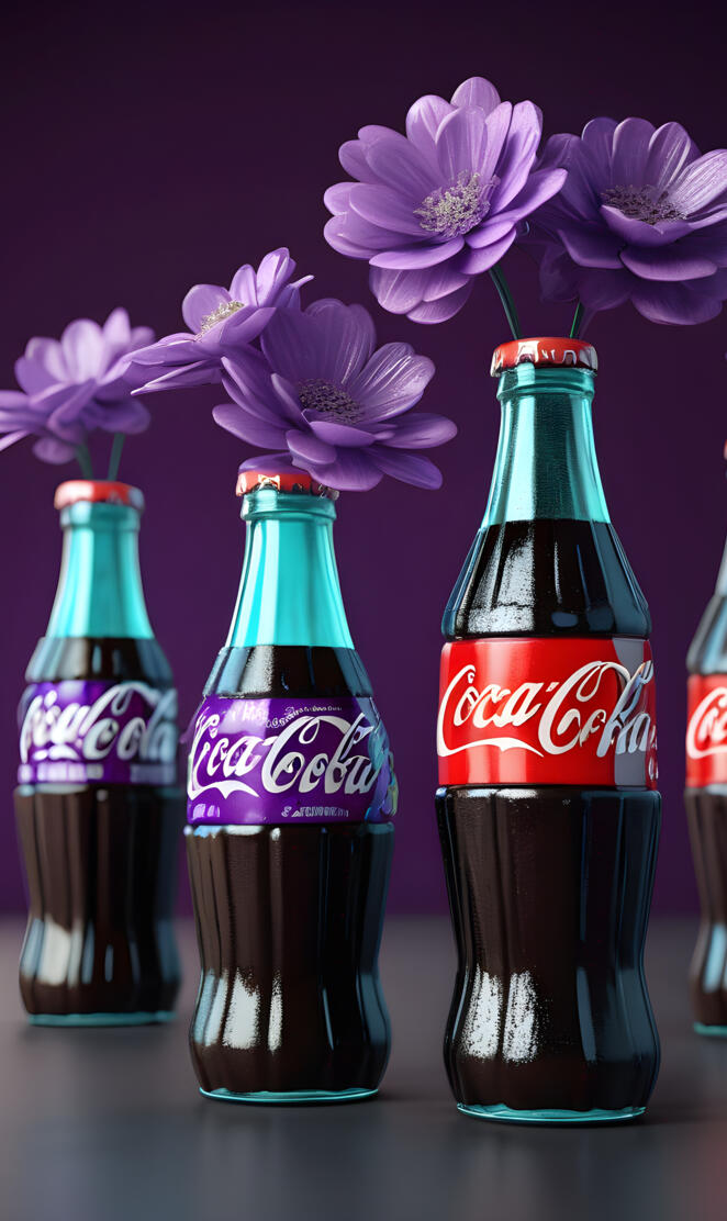 flowers and Coke-zero-sugar