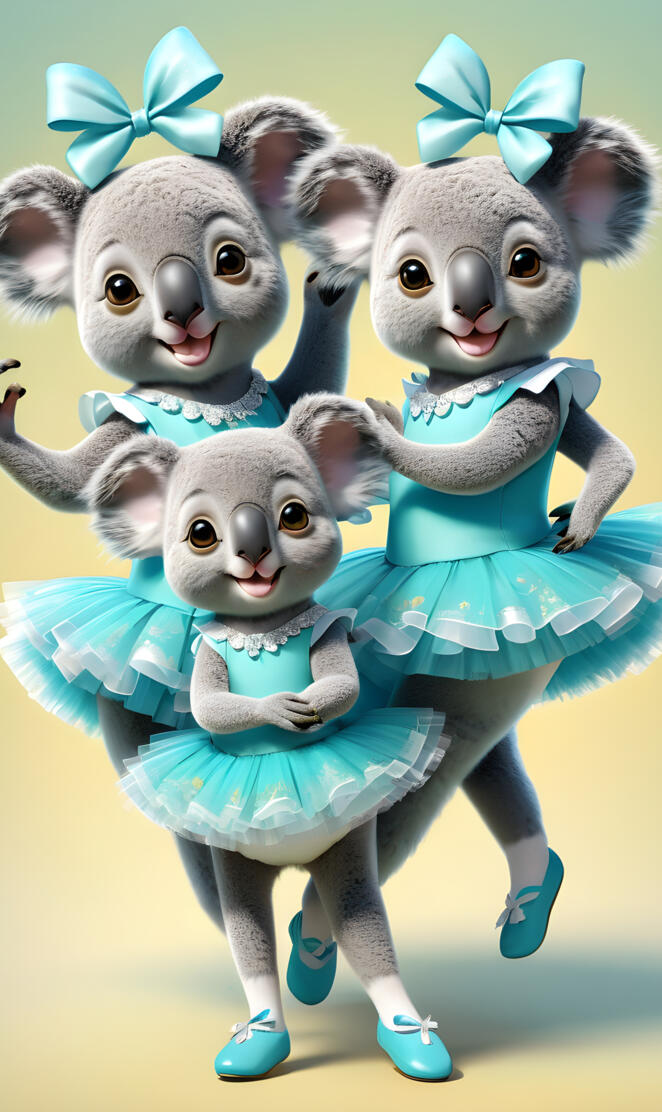 Cute Ballerina Koalas