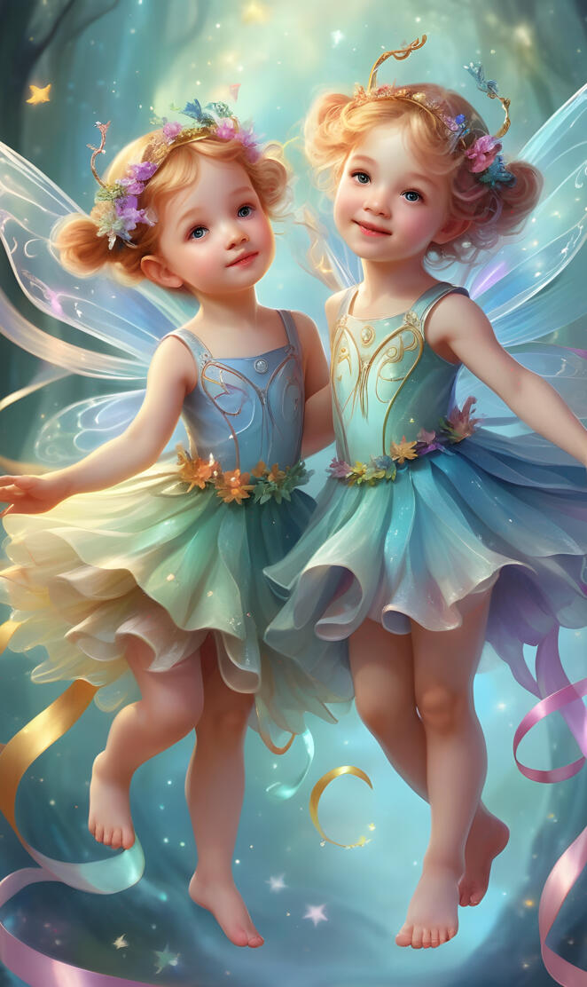 Sweet Dancing Toddler Fairies 2