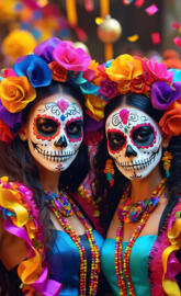 Day off the Dead-Latina ladies