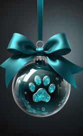 PAW PRINT ORNAMENT