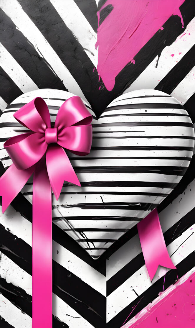 heart box with a bow