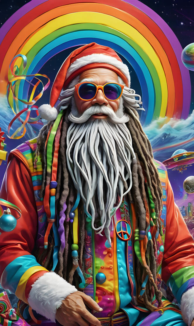 hippie santa