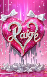 heart with name Paige