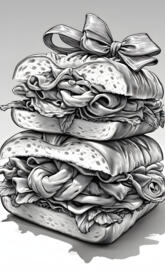 Original Conté Ribbons and Sandwiches Toronto School of Art- Delan_HTU