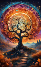 beautiful abstract tree