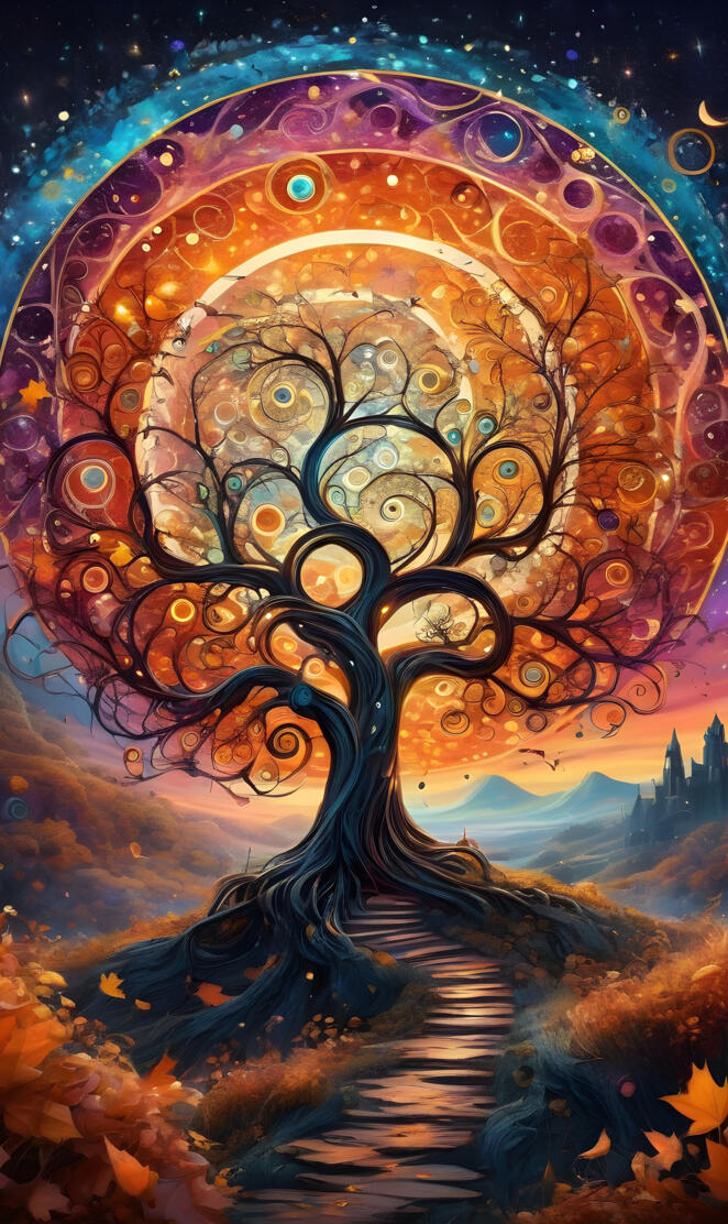 beautiful abstract tree