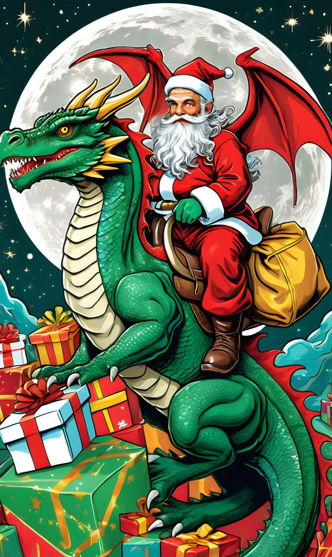 santa winged lizard