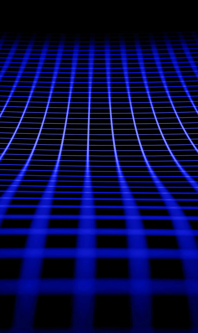Blue Neon Grid