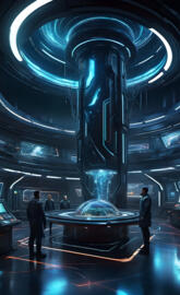 Futuristic laboratory