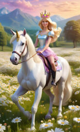 mountain princess unicorn Barbie