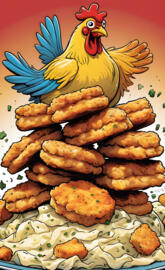 pile of chicken nuggets