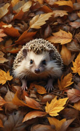 Fall hedgehog