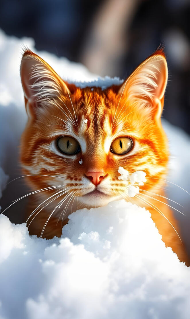 Orange Cat Wallpaper