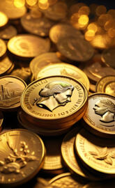 a pile of coins money magnet