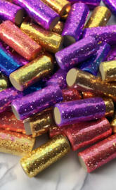 a pile of colorful candy