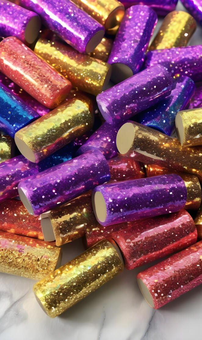 a pile of colorful candy