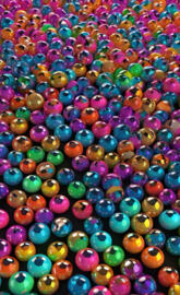 a large pile of candy