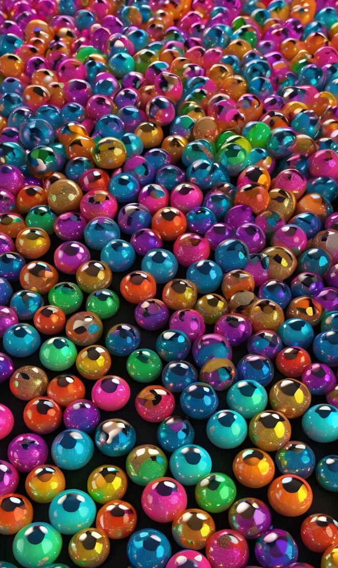 a large pile of candy