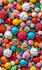 a pile of colorful jelly beans