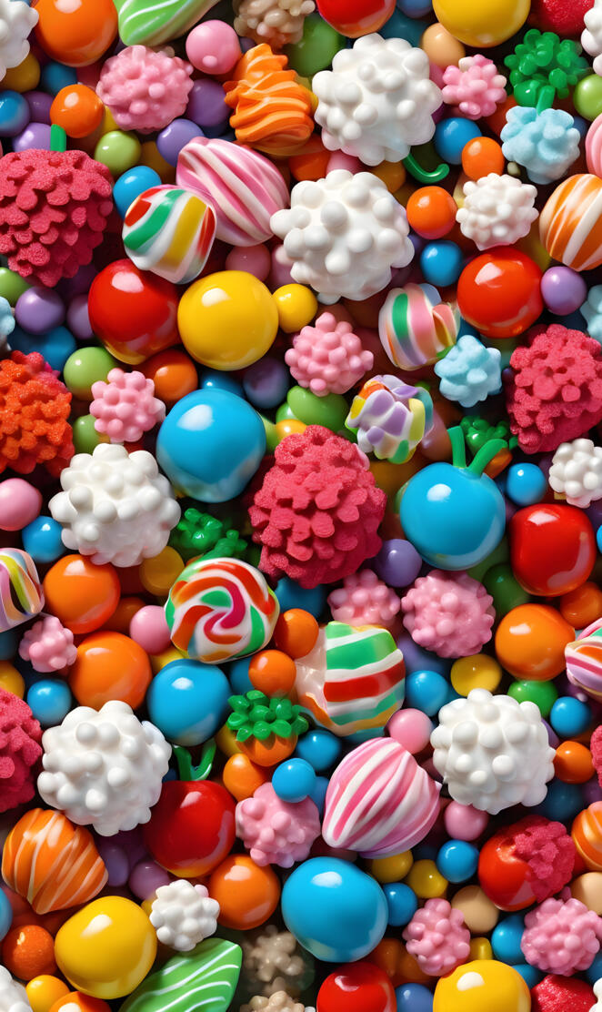 a pile of colorful jelly beans