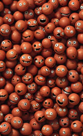 a l
arge pile of beans