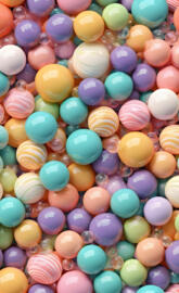 a pile of colorful jelly beans