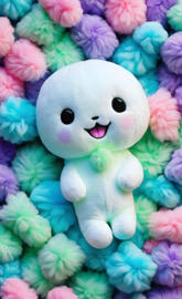 a pile of colorful stuffed animals