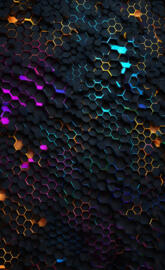 a close up of a pile of colorful beads