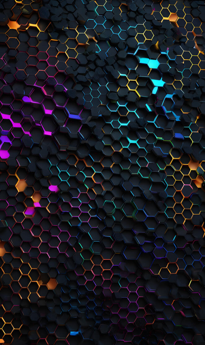 a close up of a pile of colorful beads